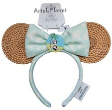 Disney Parks Minnie Mouse Tropical Summer Rattan Ear Headband - Adult picture