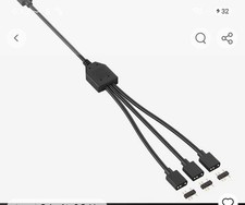 5V 3 Pin Argb Splitter 1 To 3 Cable For Rgb Led Strips And Fans picture