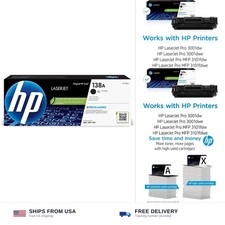 HP 138A Black Toner Cartridge | Works with HP LaserJet Pro 3001 Series, HP La... picture