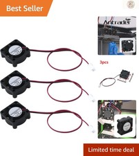 Pack of 3 Mini Brushless 12V Cooling Fans - 25x25x10mm, Low Noise Design picture