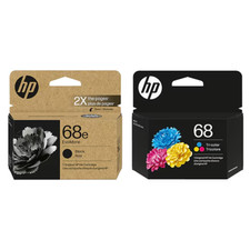 Original HP 68e / HP68 Black High Yield Tri-Color Combo Ink Cartridge, 2/Pack picture