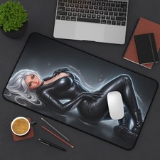 Marvel Mouse Pad, Black Cat Desk Mat, Gamer Gift XXL picture