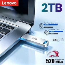 LENOVO Metal USB 3.0 Flash Drive 128GB - 2TB Memory Stick Portable Data Storage picture