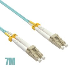 7M LC UPC to LC UPC Fiber Optic OM4 MultiMode Duplex 50/125 Patch Cable 23Ft picture