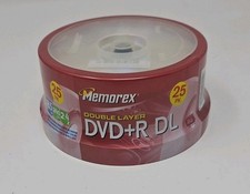 Memorex DVD+R DL Double Layer Blank Media Discs 8.5GB 25-Pack Spindle 3202 5647 picture