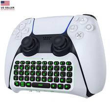 Keyboard for PS5 Controller with Green Backlight, Bluetooth Wireless Mini picture