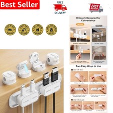 Versatile Magnetic Cable Clips - 8-Piece Set for Tidy & Efficient Organization picture