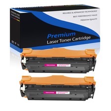 2 Pack CC533A Magenta Toner Cartridge For HP 304A LaserJet CP2025 CM2320 Printer picture