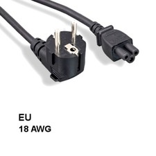 [Lot10] 6Ft EU Europe 3 Prong Notebook Power Cord IEC60320 C5 to 90° Angled CEE  picture