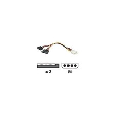 Startech IT PYO2LP4SATA 12in LP4 to 2 SATA Power Y Splitter Cable picture