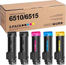 5-Pack Compatible Toner Cartridges for Xerox Phaser 6510 WorkCentre 6515 Color picture
