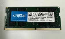 Crucial 32GB (1x32GB) DDR4 3200Mhz SODIMM RAM Laptop Memory CT32G4SFD832A picture