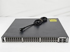 Cisco WS-C3750G-48PS-S 48-Port 10/100/1000 PoE Switch 4x SFP Missing Faceplate picture
