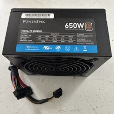 PowerSpec PS650BSM 650W 80+ Bronze ATX 12V Power Supply MISSING SATA/IDE/FD plug picture