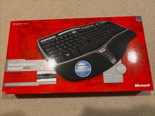 New Microsoft Natural Ergonomic Keyboard 4000 Wired USB Black Still Sealed picture