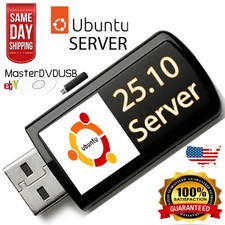 Ubuntu Server 25.10 Bootable USB (64-bit, Legacy & UEFI Compatible) picture