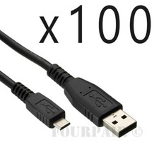 100 Pack - 6ft Micro USB Sync Charger Cable Cord LG HTC PS4 Xbox One Controller picture