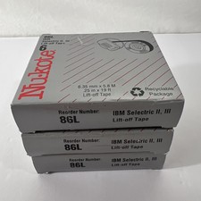 Nukote 6 - Nu.kote - Nu-kote - IBM Selectric II III Lift Off Tape - Lot 3 - 86L picture