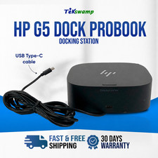 Genuine HP G5 USB-C 120W 4k Dock Station for ProBook 640 G4 G5 G7 G8 NO Adapter picture