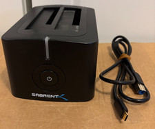 Sabrent EC-HDD2 Dual Bay USB 3.0 SATA HDD SSD Dock AS IS No Power Adapter picture