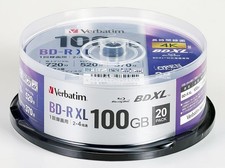 Verbatim BD-R XL 100GB Blu-ray Disc 20 Pack BDXL Triple Layer 2-4x picture