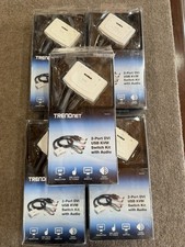 Lot of 5 Trendnet TK-214I | 2-Port DVI USB KVM Switch Kit with Audio (NEW) picture