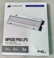 Corsair MP600 PRO LPX 1TB White SSD PS5 NVMe PCIe 4.0 M.2 2280 Heatsink picture
