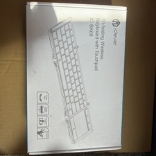 NEW Sealed iClever IC-BK08 Folding Bluetooth Keyboard w/ Touchpad USB Recharge picture
