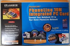 Vintage LINKSYS Homelink Phoneline 10M Integrated PC  Card  2001 picture