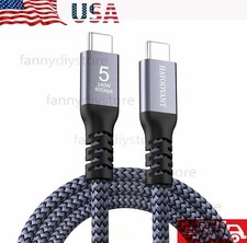woven Thunderbolt 5 cable 3.3 feet 80Gbps 240W fast charging TB5-X100BZ USK picture