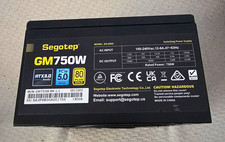 Segotep GM750W 750W ATX Modular Power Supply Black 24-Pin PCI-E SATA picture