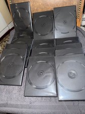 Black standard Single Replacement CD DVD Movie storage Cases Wholesale lot label picture