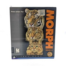 New 1998 Print Artist Pro Morph Version 2.5 PC Big Box Gryphon Sierra Home picture