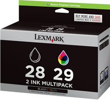 New Genuine Lexmark 28 29 2PK Ink Cartridges X Series X2530 Z Series Z1310 Z845 picture