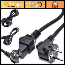 6ft Power Cord EU CEE 7/7 to IEC320 C19, 16AWG Schuko Plug to Female Socket picture