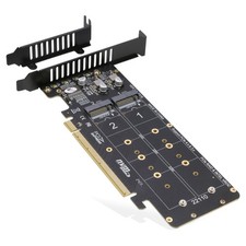 Quad PCIe NVMe Adapter, PCIe 4.0 x16 to 4Ports M.2 NVMe Converter Card for 2U... picture
