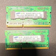 Samsung 2GB (2x1GB) DDR3 SO-DIMM PC3-8500S 204-Pin Non-ECC M471B2873FHS-CF8 picture