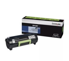 BRAND NEW LEXMARK 501UE BLACK IN RETAIL BOX EXACTLY AS PICTURED. MS510 MS610 picture