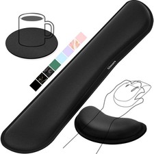 Upgrade Enlarge Silky and Superfine Fabric Memory Foam Keyboard Wrist Rest Se... picture
