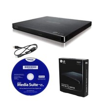 LG BP60NB10 Portable 6X Ultra HD Blu-ray Burner External Drive with CyberLink... picture