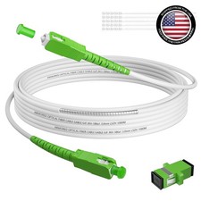 50ft (15 Meters) SC/APC to SC/APC Fiber Optic Internet Cable, Armored Single ... picture
