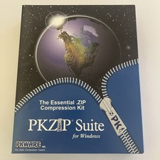 Vintage PKWARE PKZIP Suite for Windows CD-ROM Boxed Factory Sealed Inner Packet picture