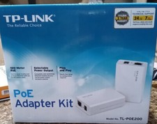TP-LINK TL-POE200 Power over Ethernet Adapter Kit Rj45 100meter Selectable Power picture
