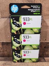 X 3 HP Original Ink Cartridge 933 XL Magenta CN055AN EXPIRATION: 12/2024 NEW picture