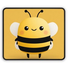 Cute Kawaii Bee Gaming Mouse Pad | Yellow Bee Desk Mat picture