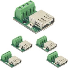 naughtystarts 5pcs USB Type A Female to Terminal Screw A Breakout picture