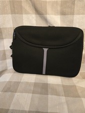 10.2 Padded Neoprene Laptop Sleeve Case Black/Gray Solid Universal Fit picture