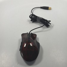 Rare Razer Naga Hex Wraith Red Laser Gaming Mouse RZ01-0075 MMO MOBA Tested Nice picture