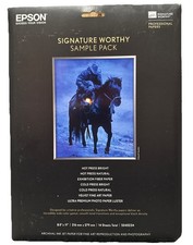 Epson Signature Worthy Paper Sample S045234, 8.5 in. x 11 in., 14 Sheets, NIB picture