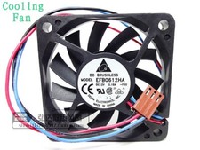 DELTA EFB0612HA -F00 DC 12V 0.18A 3-wire 60x60x10mm Server Square cooling fan picture